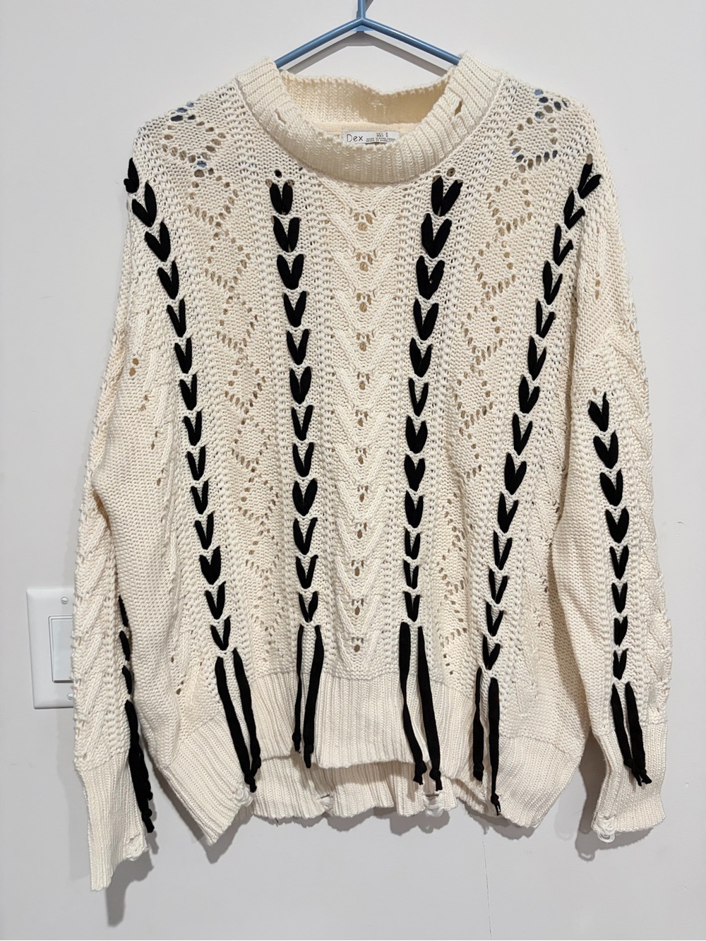 Pretty Dex boho style knit sweater